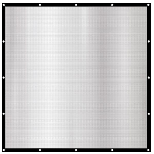 AMANKA Aluminium Schattennetz - 2 x 2 m