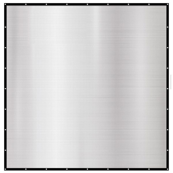 AMANKA Aluminium Schattennetz - 4 x 4 m
