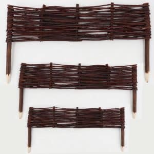 Aquagart 1 Beeteinfassung Aus Weide 10 x 60cm I Beetbegrenzung Weidenzaun Zur Beetumrandung Rasenkante