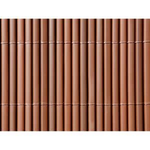 Balkonverkleidung Comfort Braun mit Struktur 180 cm x 300 cm