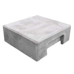 Beckers Betonzaun Anfangspfostenkappe Klassik Flach 14 cm x 14 cm x 5 cm