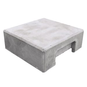 Beckers Betonzaun Eckpfostenkappe Klassik Flach 14 cm x 14 cm x 5 cm