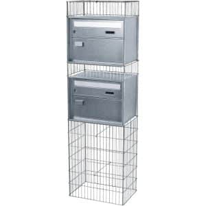 Bellissa Gabionen Briefkasten splügen 2 Verzinkt 44x31x145 cm
