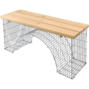 Bellissa Sitzbank Bogengabione 125x45x54 cm