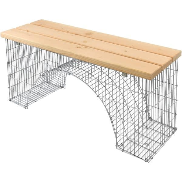 Bellissa Sitzbank Bogengabione 125x45x54 cm
