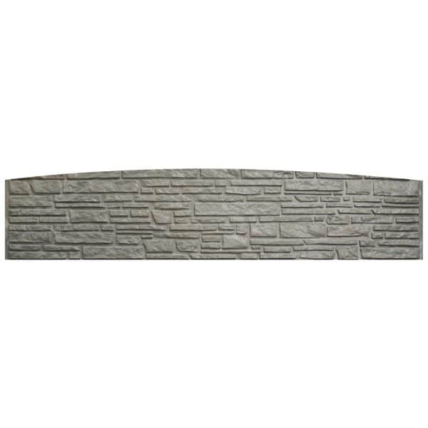 Betonzaun-Bogenplatte Montana 200 cm x 45 cm x 3 cm