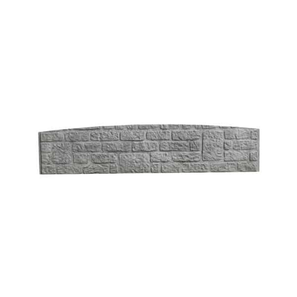 Betonzaun-Bogenplatte Romania 200 cm x 45 cm x 3 cm