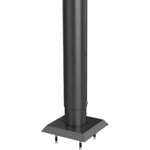 Biohort Steher für Sichtschutz zum Andübeln 135 cm hvst. Dunkelgrau-Metallic