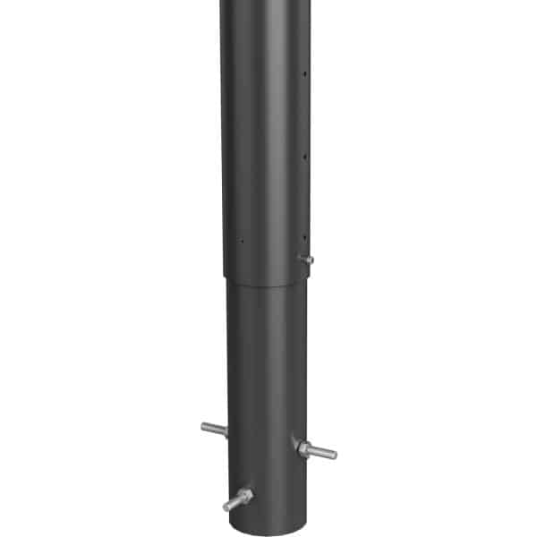 Biohort Steher für Sichtschutz zum Einbetonieren 135 cm hvst. Dunkelgr.-Metallic