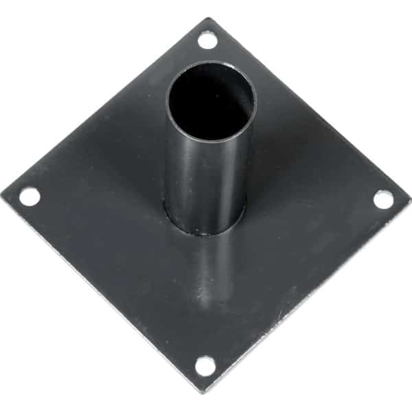 Bodenplatte für Einstabmattenzaun zu Pfosten Anthrazit Ø 60 mm 20 cm x 20 cm