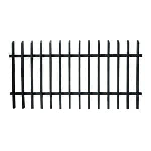 Dekor-Aluminiumzaun Porto Zaunhöhe 200 cm x 100 cm Anthrazit