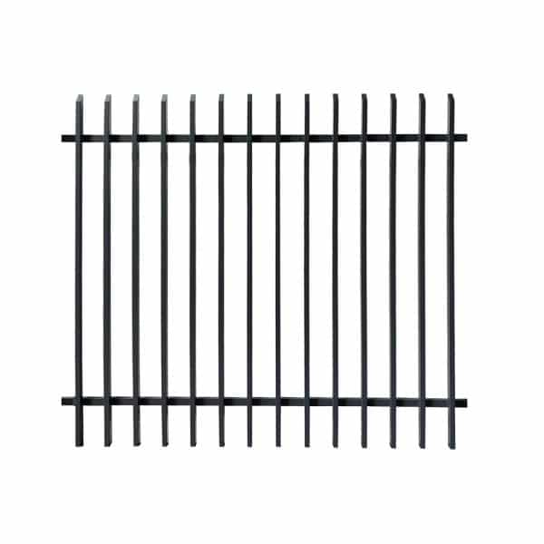 Dekor-Aluminiumzaun Porto Zaunhöhe 200 cm x 180 cm Anthrazit