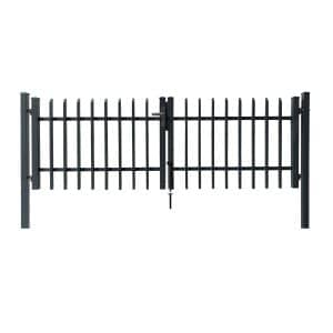 Dekor-Doppeltor Porto zum Einbetonieren 300 cm x 100 cm Anthrazit