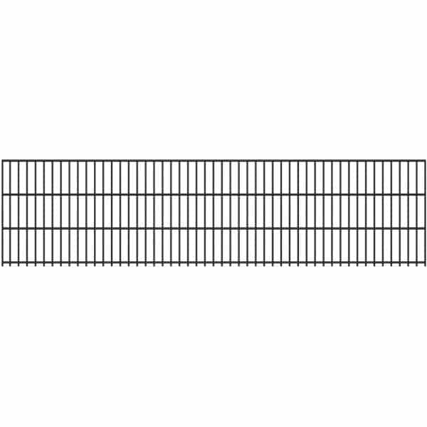 Doppelstabmatte 6/5/6 mm Anthrazit 250 cm x 63 cm