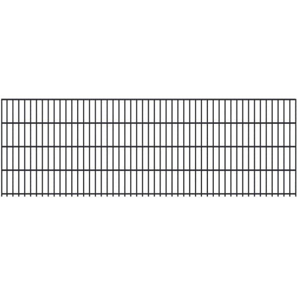 Doppelstabmatte 6/5/6 mm Anthrazit 250 cm x 83 cm