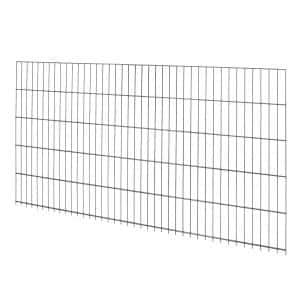 Doppelstabmattenzaun Metall 103 cm x 201 cm Anthrazit