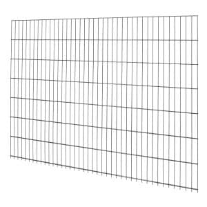 Doppelstabmattenzaun Metall 143 cm x 201 cm Anthrazit