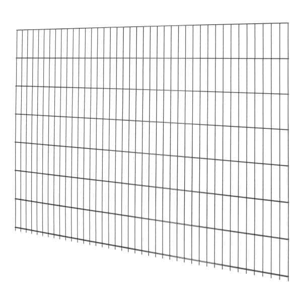 Doppelstabmattenzaun Metall 143 cm x 201 cm Anthrazit
