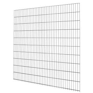 Doppelstabmattenzaun Metall 203 cm x 201 cm Anthrazit