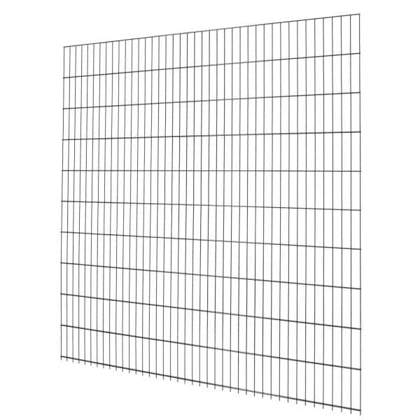 Doppelstabmattenzaun Metall 203 cm x 201 cm Anthrazit