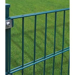 Doppelstabmattenzaun-Set Grün 10 Stück je 103 cm x 200 cm