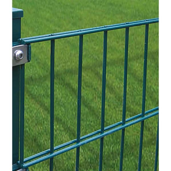 Doppelstabmattenzaun-Set Grün 10 Stück je 83 cm x 200 cm