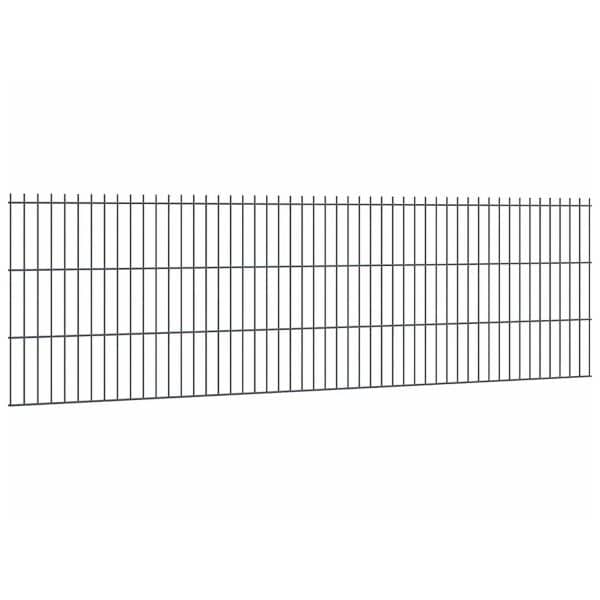 Doppelstabmattenzaun Stärke 6/5/6 Anthrazit 63 x 251 cm