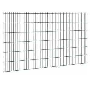 Doppelstabmattenzaun Stärke 6/5/6 Grün 123 x 251 cm