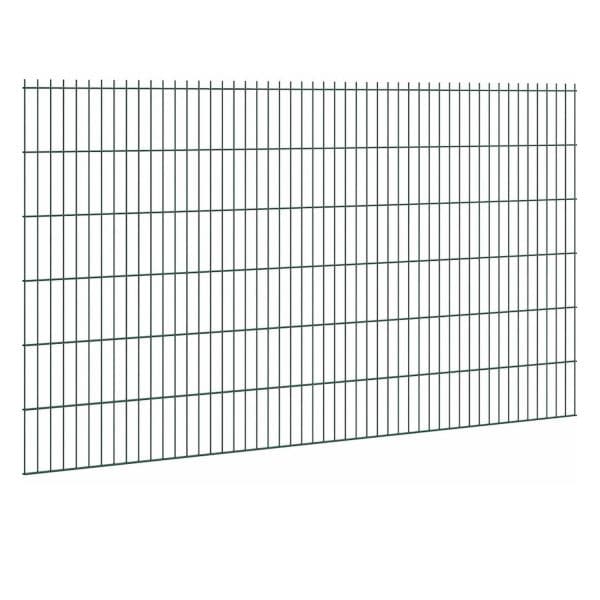 Doppelstabmattenzaun Stärke 6/5/6 Grün 123 x 251 cm