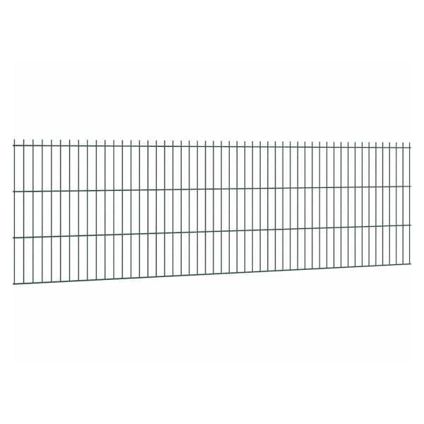 Doppelstabmattenzaun Stärke 6/5/6 Grün 63 x 251 cm