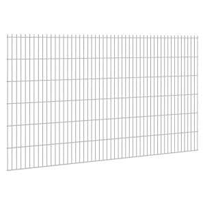 Doppelstabmattenzaun Stärke 6/5/6 Verzinkt 123 x 251 cm