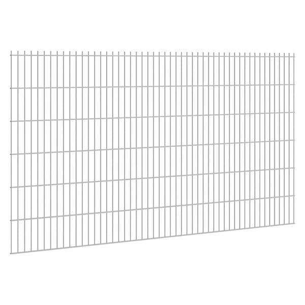 Doppelstabmattenzaun Stärke 6/5/6 Verzinkt 123 x 251 cm