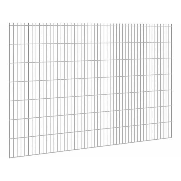 Doppelstabmattenzaun Stärke 6/5/6 Verzinkt 143 x 251 cm