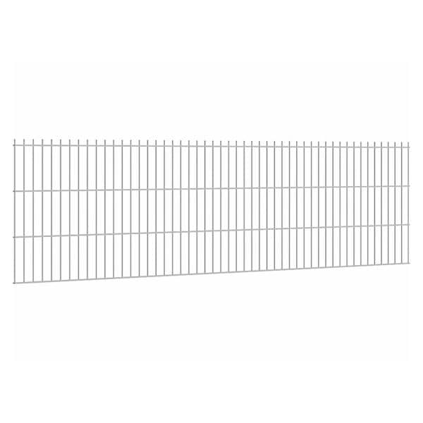 Doppelstabmattenzaun Stärke 6/5/6 Verzinkt 63 x 251 cm