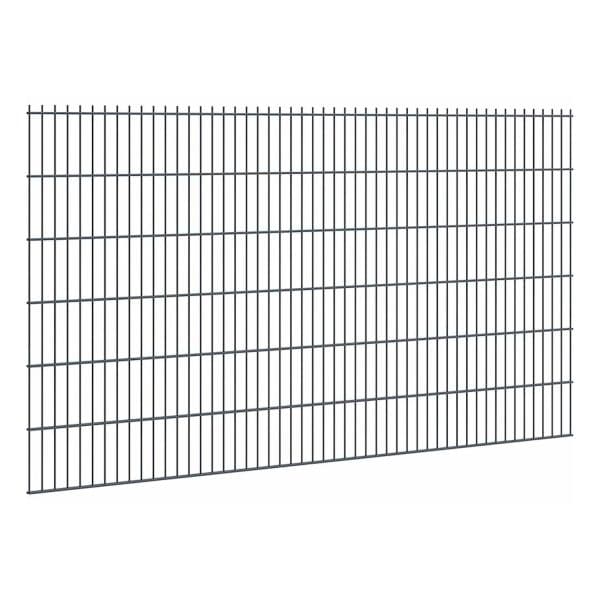 Doppelstabmattenzaun Stärke 8/6/8 Anthrazit 123 x 251 cm