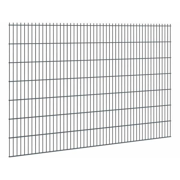 Doppelstabmattenzaun Stärke 8/6/8 Anthrazit 143 x 251 cm