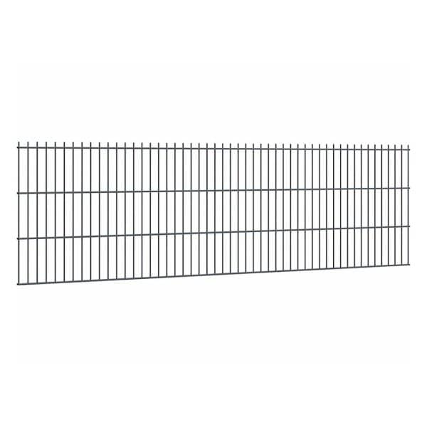 Doppelstabmattenzaun Stärke 8/6/8 Anthrazit 63 x 251 cm