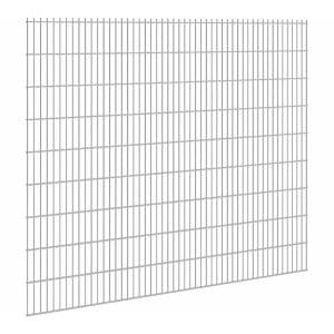 Doppelstabmattenzaun Stärke 8/6/8 Verzinkt 183 x 251 cm