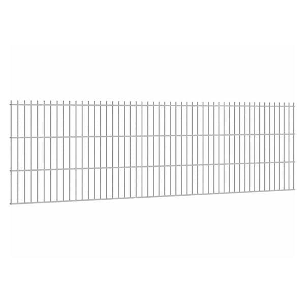Doppelstabmattenzaun Stärke 8/6/8 Verzinkt 63 x 251 cm