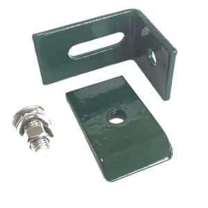 Doppelstabzaun ECO Wandverbinder Moosgrün
