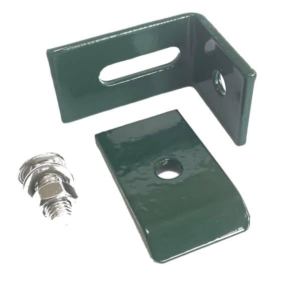 Doppelstabzaun ECO Wandverbinder Moosgrün