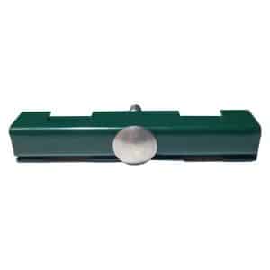 Doppelstabzaun Zaunbauverbinder Moosgrün 90 mm