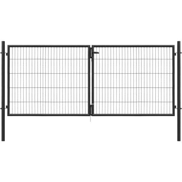 Doppeltor Classic Einstabmattenfüllung Anthrazit 150 x 300 cm