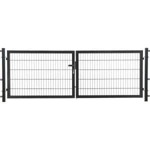 Doppeltor Comfort Einstabmattenfüllung Anthrazit 100 x 300 cm