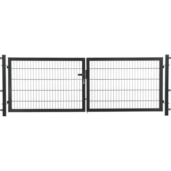 Doppeltor Comfort Einstabmattenfüllung Anthrazit 100 x 300 cm