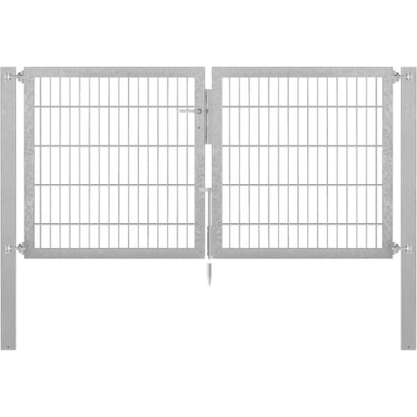 Doppeltor Flexo Plus 200 cm x 100 cm Pfosten 80 cm x 80 cm Feuerverzinkt