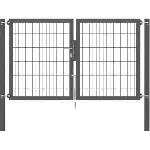 Doppeltor Flexo Plus 200 cm x 120 cm Pfosten 80 cm x 80 cm Anthrazit