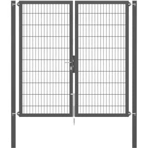 Doppeltor Flexo Plus 200 cm x 200 cm Pfosten 80 cm x 80 cm Anthrazit