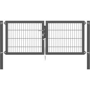 Doppeltor Flexo Plus 200 cm x 80 cm Pfosten 80 cm x 80 cm Anthrazit