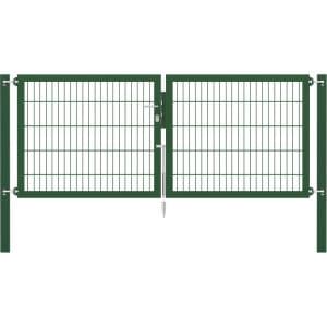 Doppeltor Flexo Plus 250 cm x 100 cm Pfosten 80 cm x 80 cm Grün
